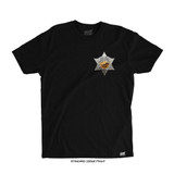 Ricky Simon 'Back the Badge' Tee (Black) — front