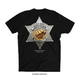 Ricky Simon 'Back the Badge' Tee (Black) — back