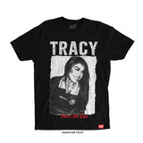 Tracy Cortez 'TRACY' tee (Black) — Signature Lightweight, front