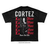 Tracy Cortez 'TRACY' tee (Black) — Premium Heavyweight, back
