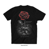 Tracy Cortez 'THE ROSE' tee (Black) — Signature Lightweight, back