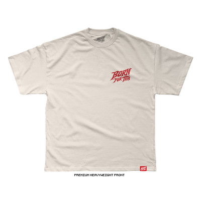 Born For This™ Core Logo Tee (Natural) — front