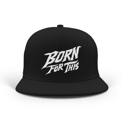Born For This™ Classic Logo Snapback (Black) — front