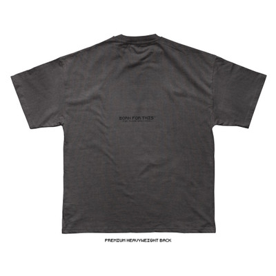 Born For This™ CORE Monogram Tee (Ash + Black) — back