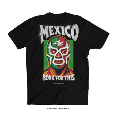 Luchador Mexico Tee (Black) — back
