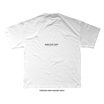 Born For This™ CORE Monogram Tee (White) — back