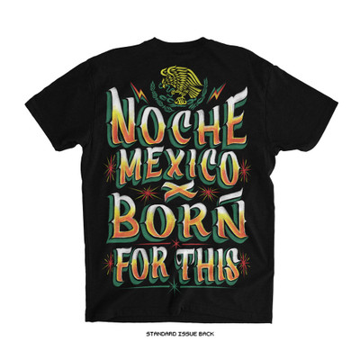 Mex Handmade Painted Sign Tee (Black) — back