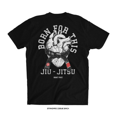 Heart First Jiu Jitsu Dept. Tee (Black) — back