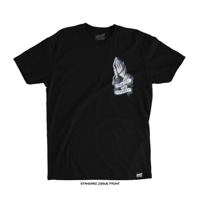Pray For Our Fighters Tee (Black) — front