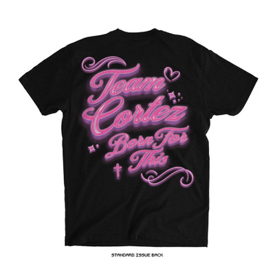 Tracy Cortez 'Airbrush' Tee (Black) — back