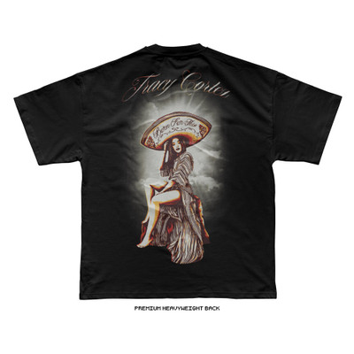 Tracy Cortez 'La Flor' Tee (Black) — back