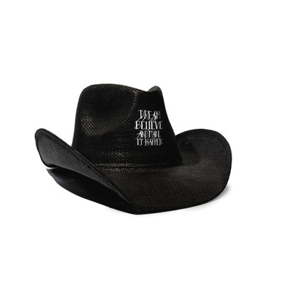 Diego Lopes Dream Believe Western Cowboy Hat (Black) — view 1