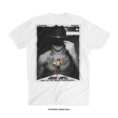 Diego Lopes UFC 325 'Road to the Championship' Tee (White) — back