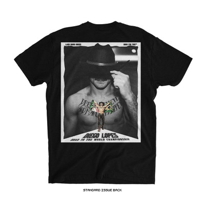 Diego Lopes UFC 325 'Road to the Championship' Tee (Black) — back