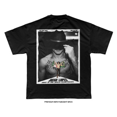 Diego Lopes UFC 325 'Road to the Championship' Tee (Black) — back