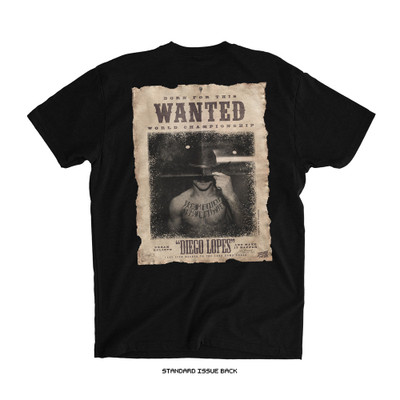 Diego Lopes UFC 325 'Wanted' Tee (Black) — back