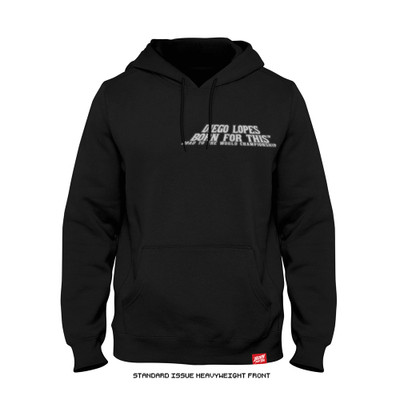 Diego Lopes UFC 325 'Road to the Championship' Heavyweight Hoodie (Black) — front
