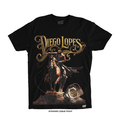 Diego Lopes UFC 325 'World Tour' Tee (Black) — front
