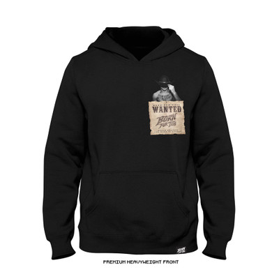 Diego Lopes UFC 325 'Wanted' Heavyweight Hoodie (Black) — front