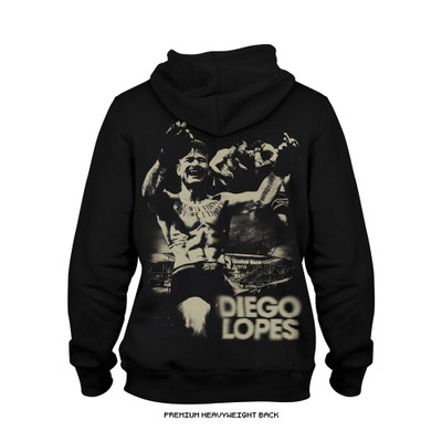 Diego Lopes UFC 325 'A Scanner Lopes' Heavyweight Hoodie (Black) — back