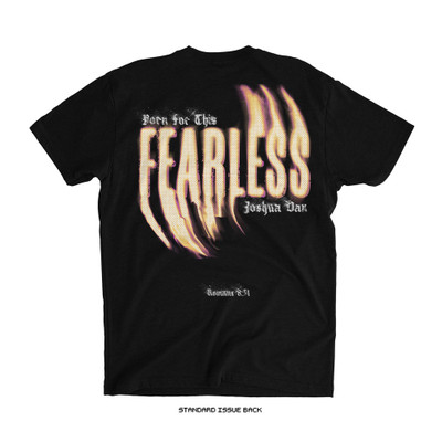 Joshua Van 'Fearless Glow' Tee (Black) — back