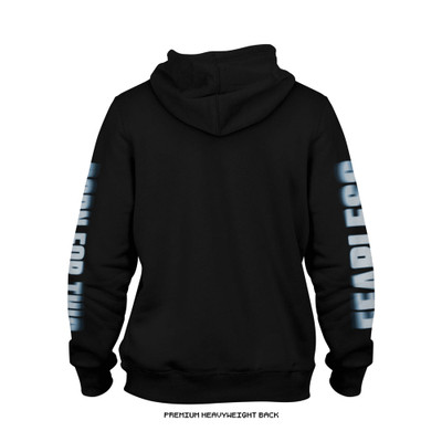 Joshua Van 'Fearless Blur' Premium + Signature Issue  Heavyweight Hoodie (Black) — back