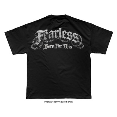Joshua Van 'UFC 328 Stone Fearless' Tee (Black) — back
