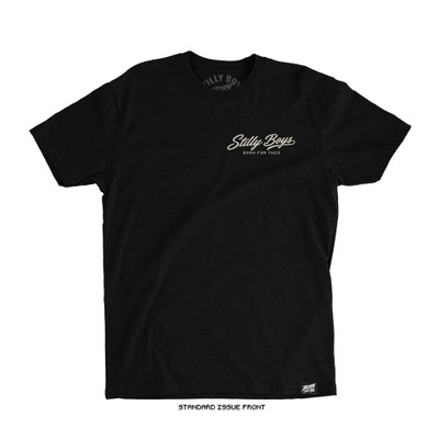 Sergio Vega 'SAY WHEN' Adult Tee (Black) — front