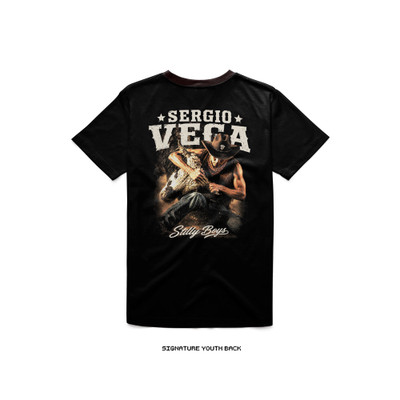 Sergio Vega 'SAY WHEN' Youth Tee (Black) — back
