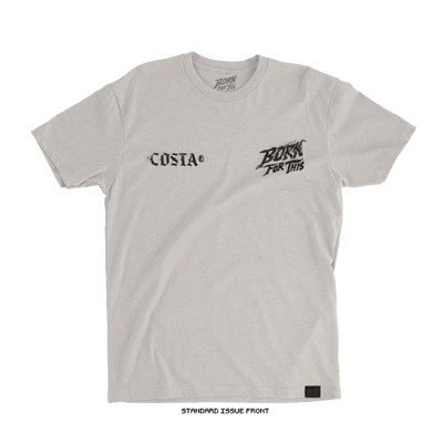 Alessandro Costa 'El Lobo' Tee (Stone) — front