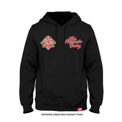 Brandon Moreno 'AB Bobble Head' Heavyweight Hoodie (Black) — front
