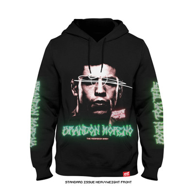 Brandon Moreno 'World Tour' Heavyweight Hoodie (Black) — front