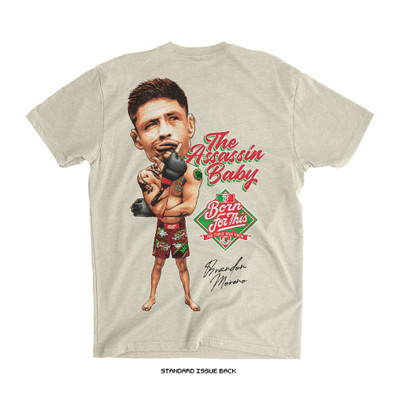 Brandon Moreno 'AB Bobble Head' Tee (Natural) — back