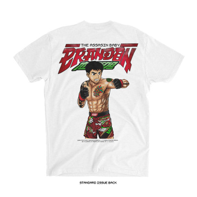 Brandon Moreno 'Super Assassin Baby KO' Tee (White) — back