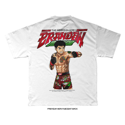 Brandon Moreno 'Super Assassin Baby KO' Tee (White) — back