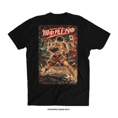 Brandon Moreno 'Action Assassin Anime' Tee (Black) — back