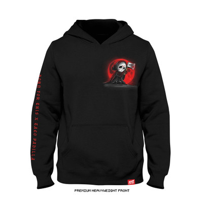 Taco Padilla 'Blood Moon' Premium + Signature Issue  Heavyweight Hoodie (Black) — front