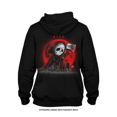 Taco Padilla 'Blood Moon' Premium + Signature Issue  Heavyweight Hoodie (Black) — back