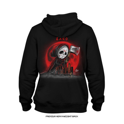 Taco Padilla 'Blood Moon' Premium + Signature Issue  Heavyweight Hoodie (Black) — back