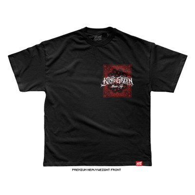 Bobby 'KING' Green 'BANDANA' Tee (Black) — front