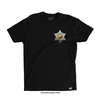 Ricky Simon 'Back the Badge' Tee (Black) — front