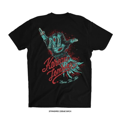 The Korean Zombie 'ZOMBIE SHAKA' T-Shirt (Black) — back