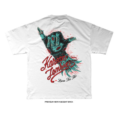 The Korean Zombie 'ZOMBIE SHAKA' T-Shirt (White) — back