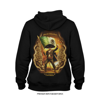 Raul Rosas Jr. 'Hasta La Victoria' Hoodie (Black) — back