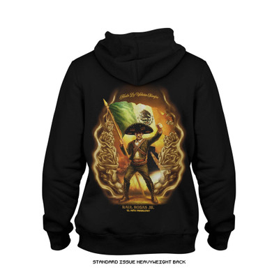 Raul Rosas Jr. 'Hasta La Victoria' Hoodie (Black) — back