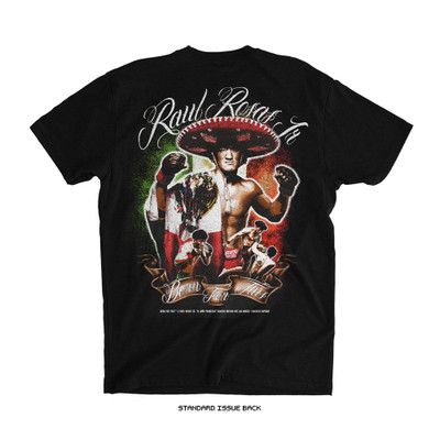 Raul Rosas Jr. 'Vintage Collage' Tee (Black) — back