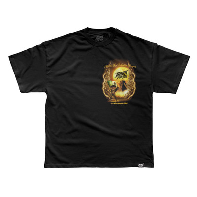 Raul Rosas Jr. 'Hasta La Victoria' Tee (Black) — front
