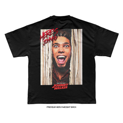 Johnny Walker 'HERE'S JOHNNY BIG BACK' Tee (Black) — back