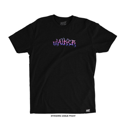 Johnny Walker 'VR COLLAGE' Tee (Black) — front