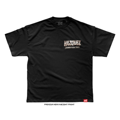 Gianni Vazques 'Combate Global May 9th MMXXVI' Tee (Black) — front